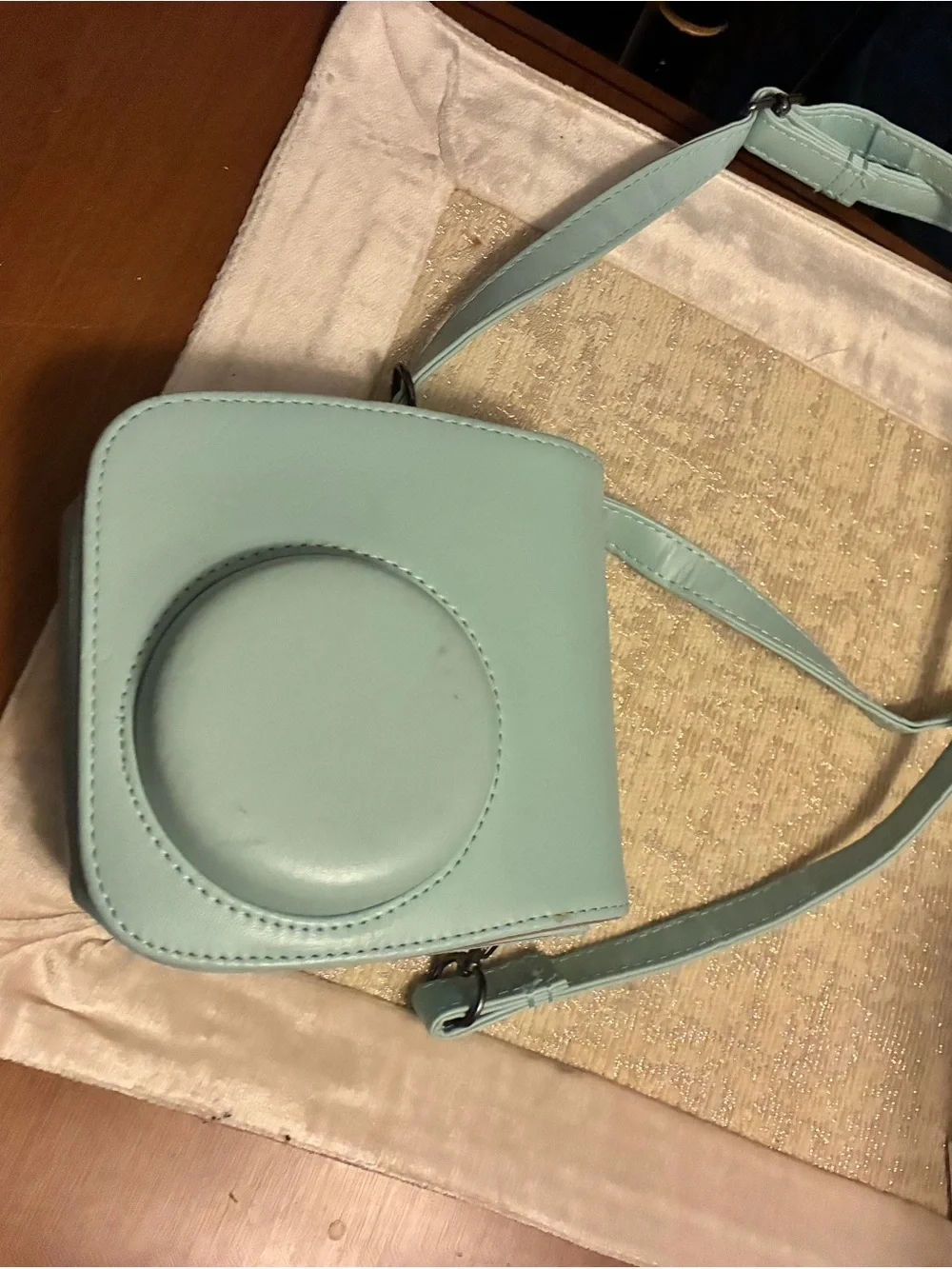 Instax mini 9 camera in light blue